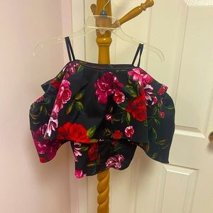 NWOT off the shoulder floral top
